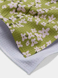 Geometry Spring Green Forsythia Tea Towel