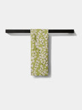 Geometry Spring Green Forsythia Tea Towel