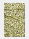 Geometry Spring Green Forsythia Tea Towel