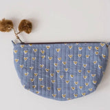 Graymarket Design Basti Sky Blue Makeup Pouch
