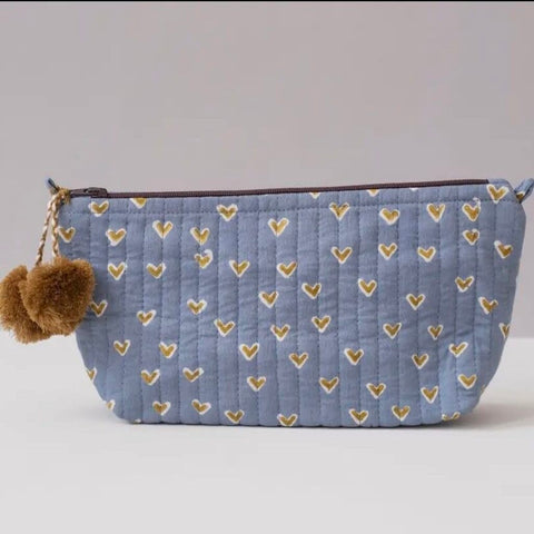 Graymarket Design Basti Sky Blue Makeup Pouch