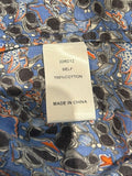 *Hunter Bell Hampton Cotton Geo Bloom Short Puff Sleeve V-Neck Wrap Mini Dress, Size M