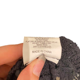 *We Are Kindred Luna Cotton Crochet Long Flare Sleeve Mock Neck Mini Shift Dress, Size 4