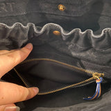 *Jerome Dreyfuss Albert Python Front Flap Dual Zipper Gussets Flap Front Messenger Crossbody Bag