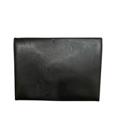 *Khaite Smooth Leather Envelope Flat Clutch Bag