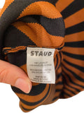 *Staud Katie Knit Diagonal Stripe Tank Square Neck Bodycon Maxi Dress, Size M