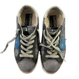 *Golden Goose Superstar Glitter Leather Star & Toe Hidden Lift Platform Sneakers, Size 37