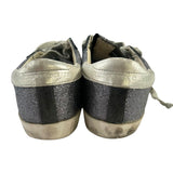 *Golden Goose Superstar Glitter Leather Star & Toe Hidden Lift Platform Sneakers, Size 37