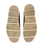 *Gucci Ace Embroidered Bee Leather Lace-Up Low-Top Platform Sneakers w/Box, Size 39