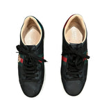 *Gucci Ace Embroidered Bee Leather Lace-Up Low-Top Platform Sneakers w/Box, Size 39