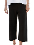*Frank & Eileen Catherine Favorite Cotton Triple Fleece Pull-On Raw Hem Cropped Pants, Size XS
