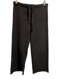 *Frank & Eileen Catherine Favorite Cotton Triple Fleece Pull-On Raw Hem Cropped Pants, Size XS