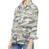 *Mother The Loose Veteran Camo Rainbow Patch Pockets Shirt Jacket, Size S
