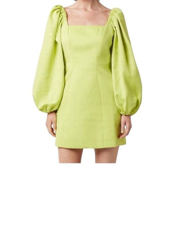 *Ted Baker Disina Watermark Balloon Sleeve Square Neck Mini Dress, Size TB2=US 6