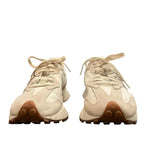 *New Balance 327 Suede & Nylon Off-White Cheetah Lace-Up Low-Top Sneakers, Size 8.5