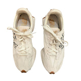 *New Balance 327 Suede & Nylon Off-White Cheetah Lace-Up Low-Top Sneakers, Size 8.5