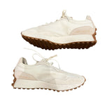 *New Balance 327 Suede & Nylon Off-White Cheetah Lace-Up Low-Top Sneakers, Size 8.5