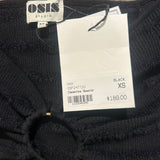 *NWT Osis Studio Clementine Cap Sleeve Wide V-Neck O-Ring Cropped Top, Size XS
