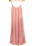 *XiRENA Ruby Cotton Gauze Cami Scoop Neck Tiered Ruffle Midi Dress, Size M