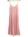 *XiRENA Ruby Cotton Gauze Cami Scoop Neck Tiered Ruffle Midi Dress, Size M