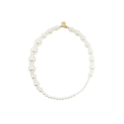 ^NWT Simone Rocha Daisy Chain Faux Pearl 17" Necklace w/Box
