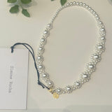 *NWT Simone Rocha Daisy Chain Faux Pearl 17" Necklace w/Box