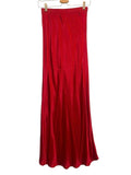 *Nation LTD Gaia Satin Elastic Waist Bias Slip Maxi Skirt, Size XS