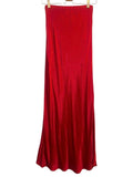 *Nation LTD Gaia Satin Elastic Waist Bias Slip Maxi Skirt, Size XS