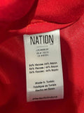 *Nation LTD Gaia Satin Elastic Waist Bias Slip Maxi Skirt, Size XS