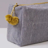 Graymarket Design Alice Stripe Storm Navy Toiletry Bag