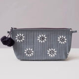Graymarket Design Navi Ocean Block Print Makeup Pouch