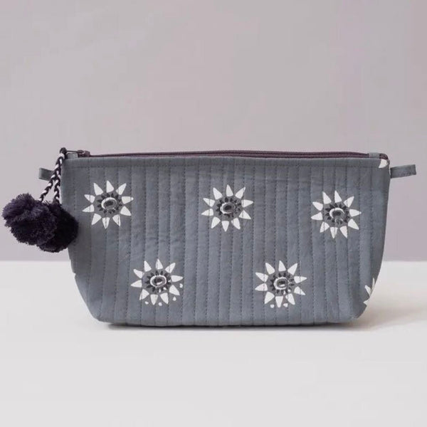 Graymarket Design Navi Ocean Block Print Makeup Pouch