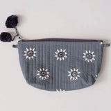 Graymarket Design Navi Ocean Block Print Makeup Pouch