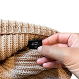 *Jenni Kayne Cotton Shaker Knit Chunky V-Neck Pullover Sweater, Size XS