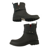 *Rag & Bone Moto Rubber Short Rain Boots, Size 38