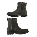 *Rag & Bone Moto Rubber Short Rain Boots, Size 38