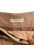 *Ulla Johnson Nico Cotton Canvas High-Rise Pleated Wide Leg Trousers Pants, Size 10