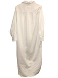 *Frank & Eileen Rory Famous Denim Cotton Solid Long Sleeve Button Up Maxi Shirt Dress, Size XS