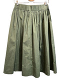 *Rika Studios Ophelia Cotton Poplin Pull-On Midi Skirt, Size XS