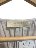 *Ulla Johnson Sena Cotton Poplin Flutter Sleeve V-Neck Tiered Mini Dress, Size 8