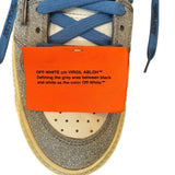 *Off-White 3.0 Off-Court Glittered Lace-Up High-Top Sneakers, Size 38