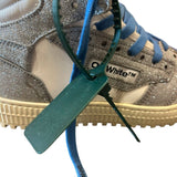 *Off-White 3.0 Off-Court Glittered Lace-Up High-Top Sneakers, Size 38