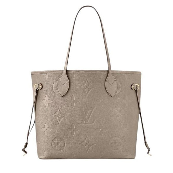 *Louis Vuitton Neverfull MM Monogram Empreinte Leather Dual Handle Hook Top Closure Tote w/Pochette