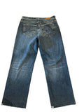 *AG Denim Brinley Japanese Denim Mid-Rise Straight Leg Raw Hem Jeans, Size 29 (8)