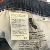 *AG Denim Brinley Japanese Denim Mid-Rise Straight Leg Raw Hem Jeans, Size 29 (8)