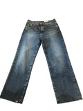 *AG Denim Brinley Japanese Denim Mid-Rise Straight Leg Raw Hem Jeans, Size 29 (8)
