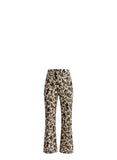 *Sezane Martin Linen & Cotton Nora Floral Print High Rise Straight Cropped Flare Pants, Size FR 34 (2)