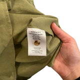 *Sezane Athenais Linen & Cotton Lace Inset Long Sleeve Button-Up Banded Collar Blouse Shirt Top, Size FR 34=US 2