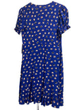 *NWT DVF Emilia Paint Dots Short Sleeve Tie Wrap Mini Dress, Size S