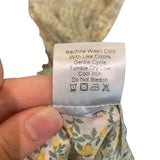 *XiRENA Lorraine Cotton & Silk Floral Tie Shoulder Strap Smocked Bodice Tiered Maxi Dress, Size L
